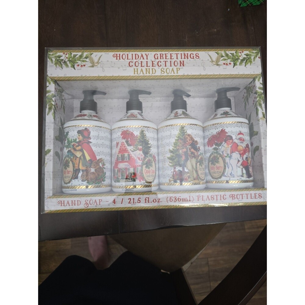 Home & Body Co Holiday Greetings Collection Hand Soap 4 Pack 21.5oz each NEW